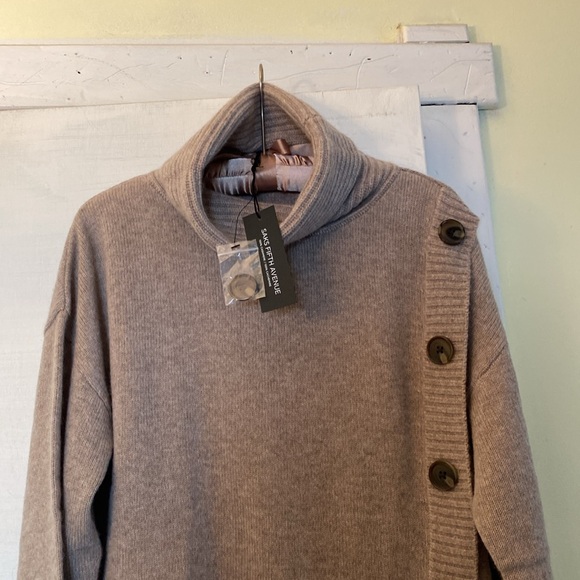 💯 Cashmere Luxurious Turtleneck Sweater New With Tags - Picture 2 of 15